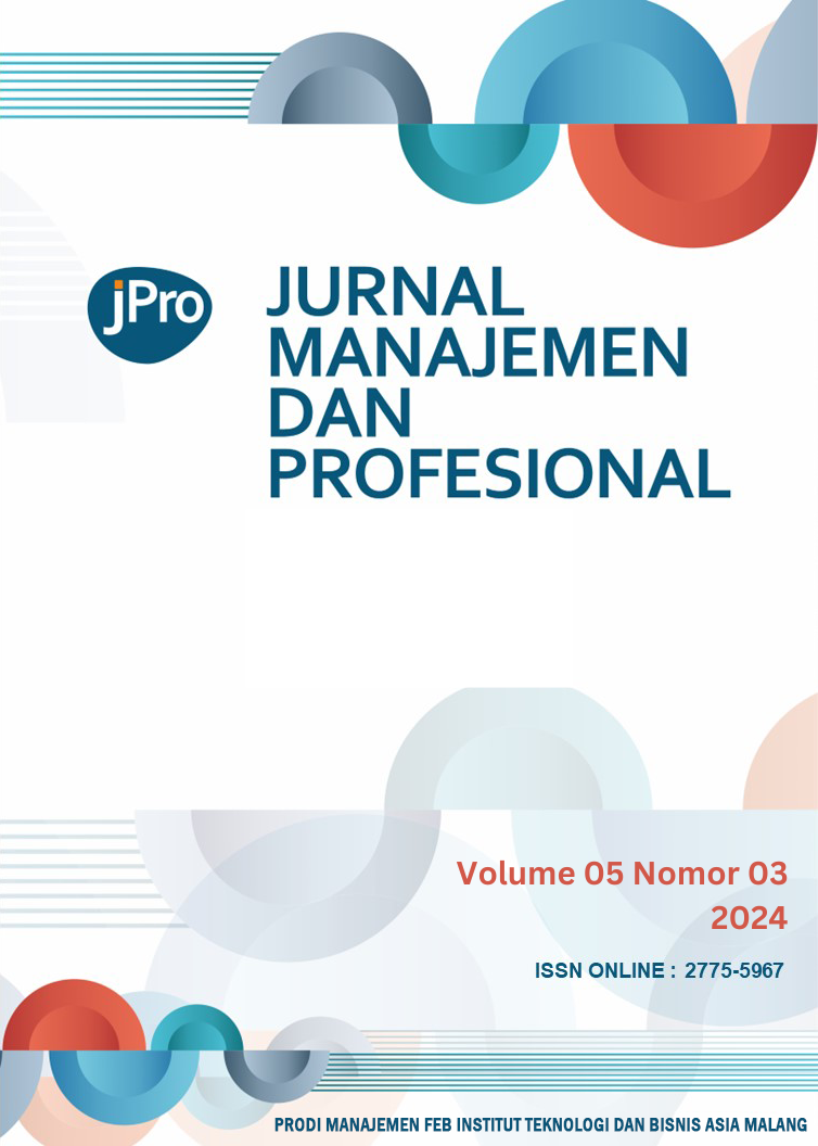 					View Vol. 5 No. 3 (2024): Jurnal JPro
				